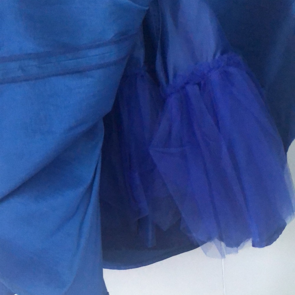 Calvin Klein Royal Blue Strapless Cocktail Dress - Picture 5 of 6